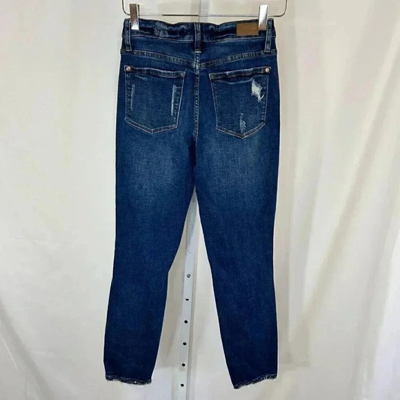 Judy Blue Boyfriend Fit Size 1|25 Distressed Jeans Denim Casual Festival Rodeo C - Picture 3 of 15
